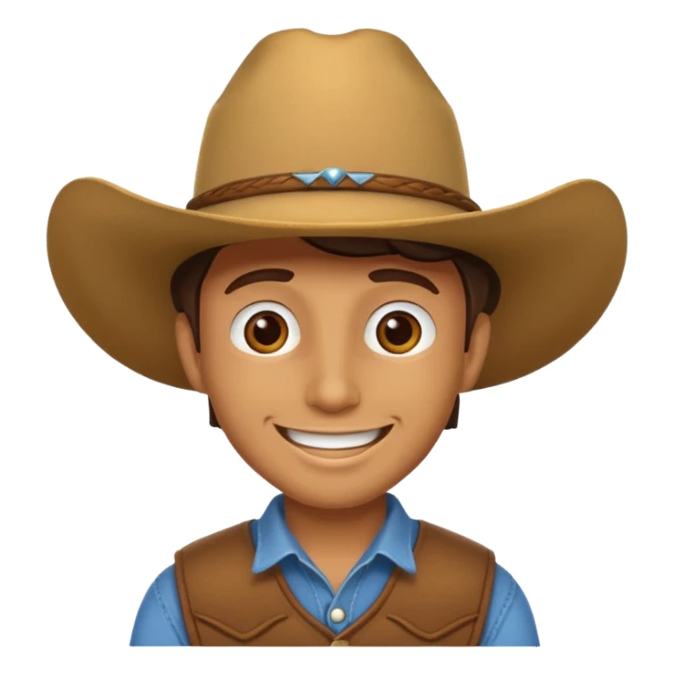 Cowboy emoji  sticker