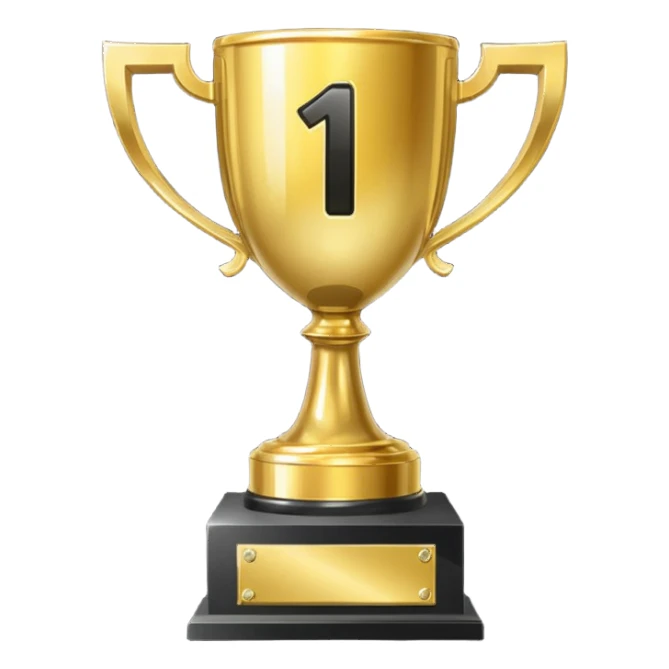 Trophy that says "#1 asar" sticker