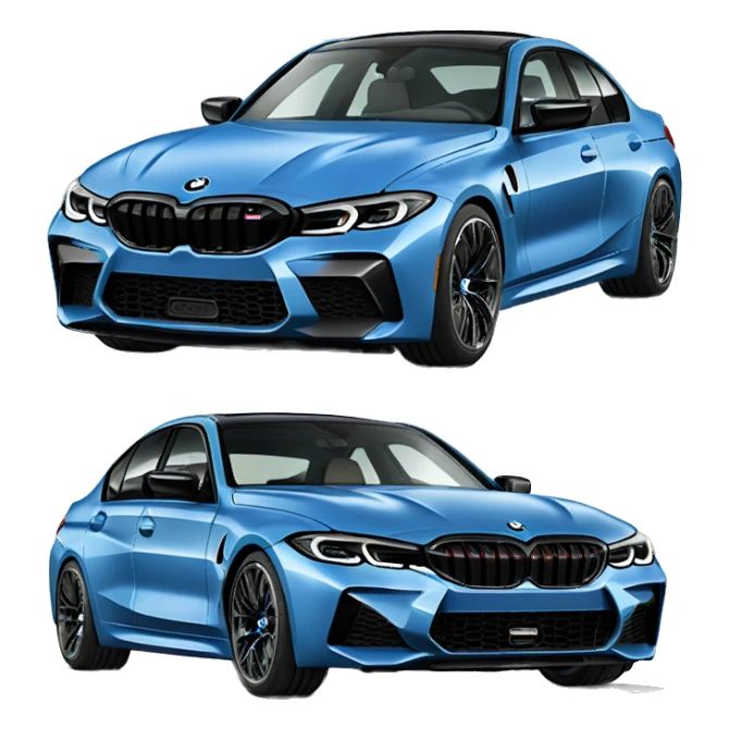 Blue BMW g80 m3 sticker
