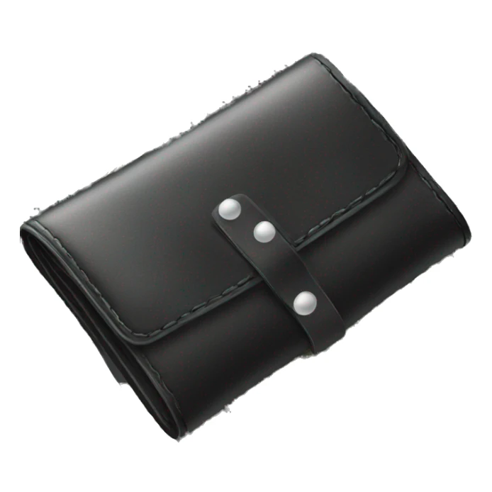 black wallet with money sticker