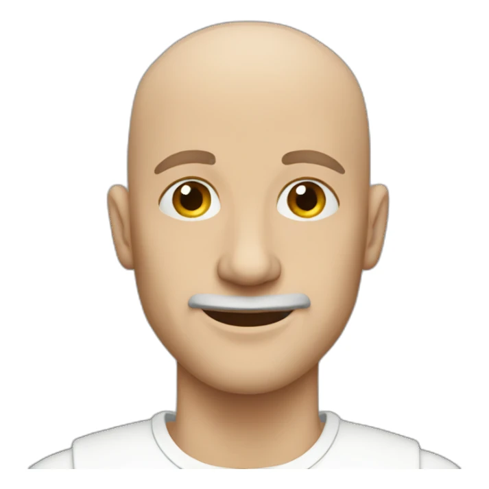 Bald English man sticker
