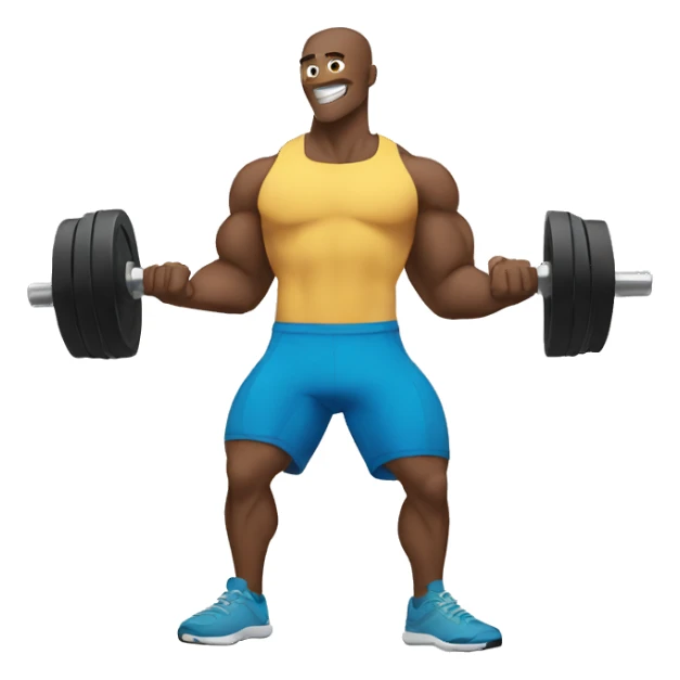 Arm lifting weights sticker