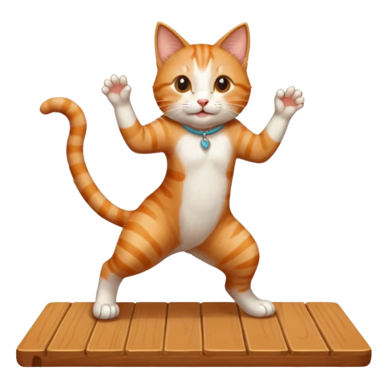 Cat dancing on table





 sticker