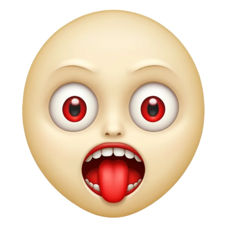 A emoji who is scary sticker