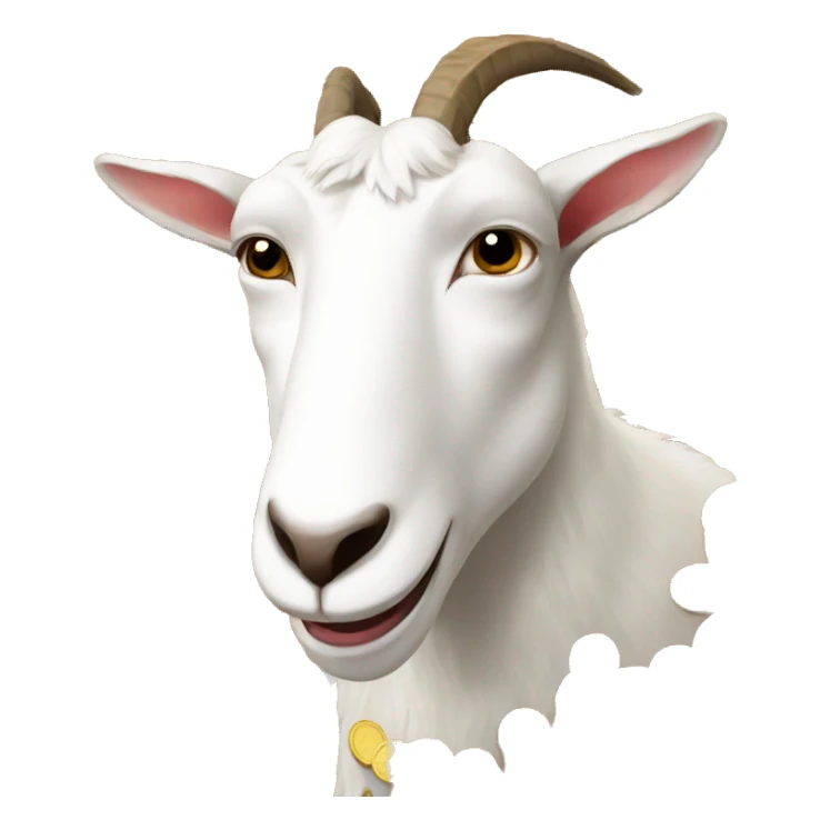 Goat with coins sticker