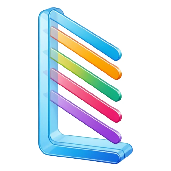 overlapping index dividers in a tier sticker