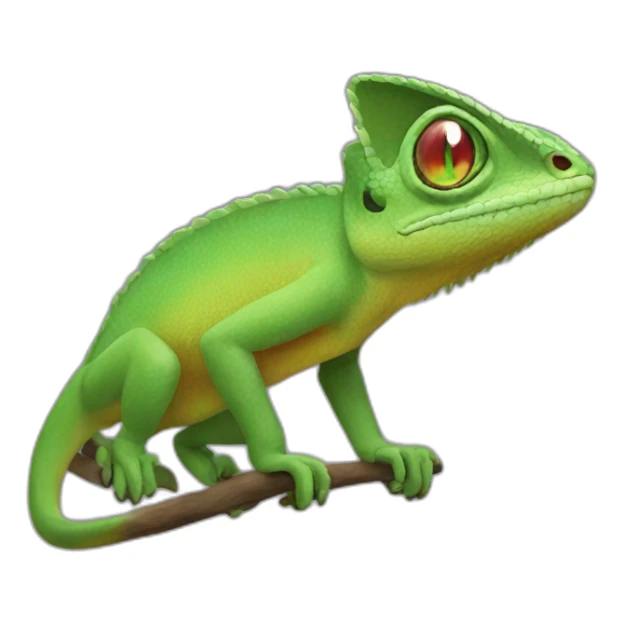 Camaleon fuego sticker