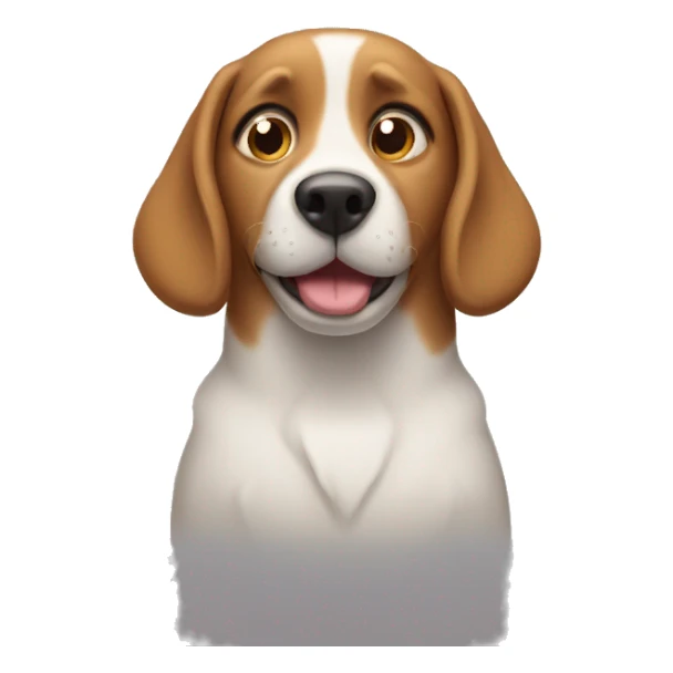 Dog rolling eyes sticker