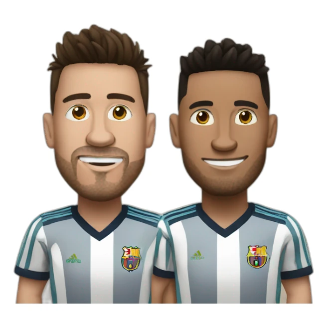 Ronaldo frappe messi sticker