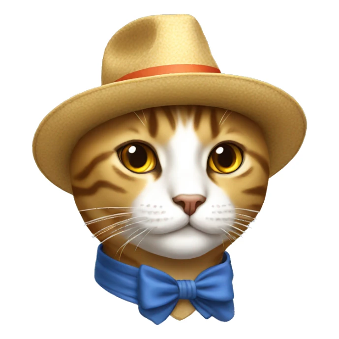 Gato con sombrero sticker