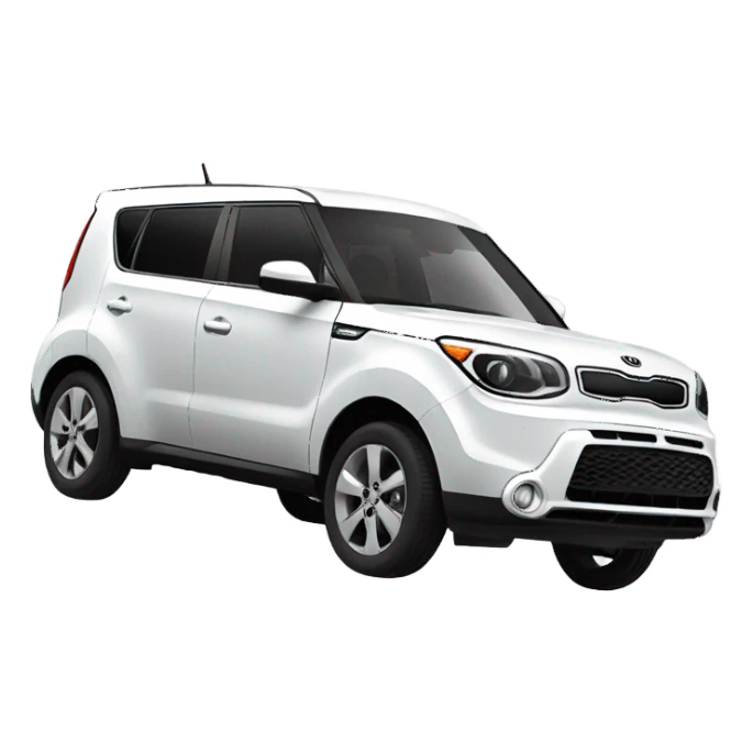 a white kia soul sticker