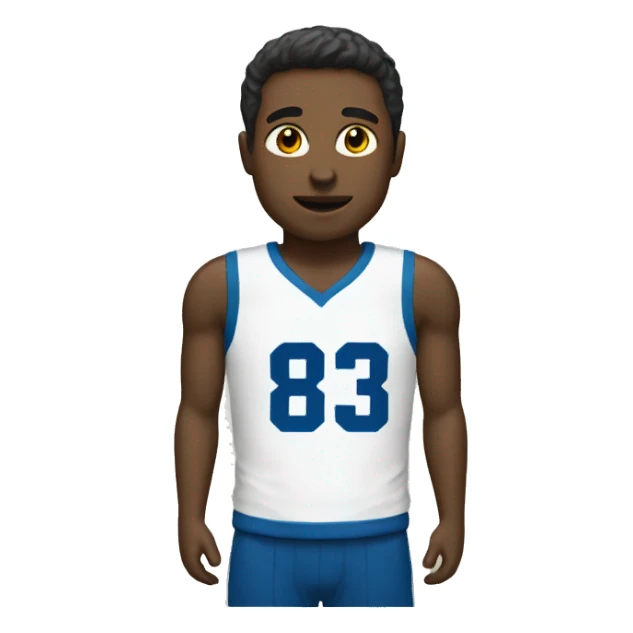 sports jersey number 83 sticker