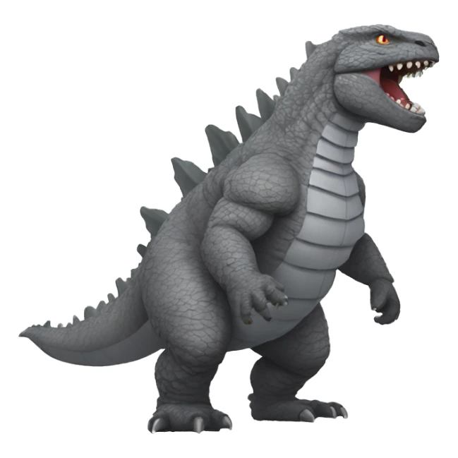 Grey Godzilla sticker
