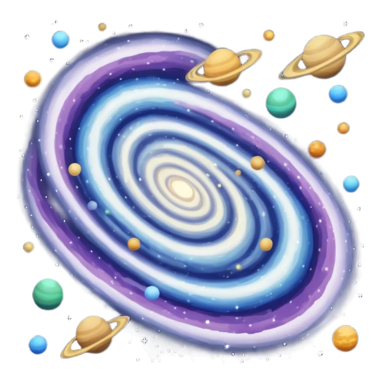 Milky Way galaxy sticker