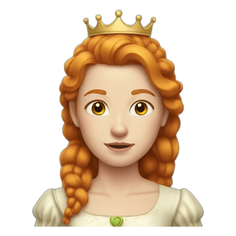 Ginger queen sticker
