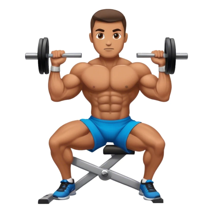 bodybuilder cardio in gym sticker