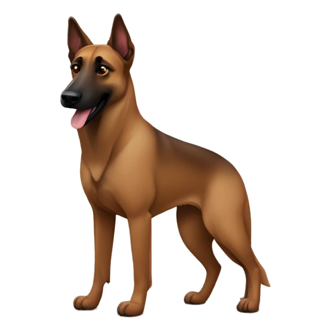 Brown belgium shepherd malinois sticker