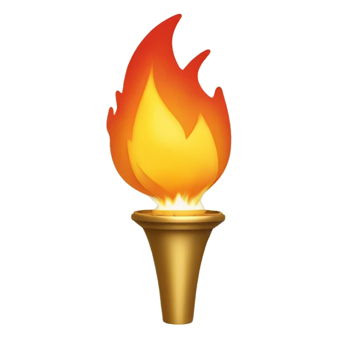 Olympic flame Paris 2024 sticker