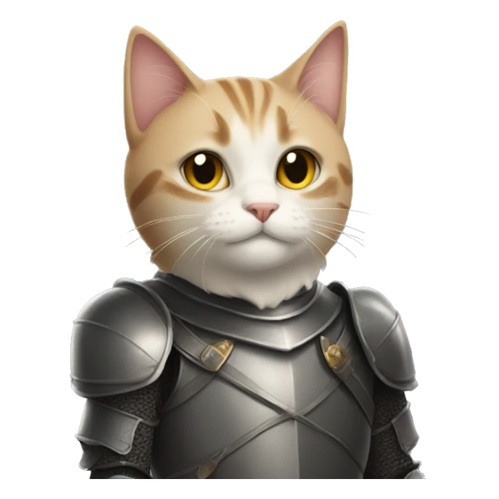 Cat knight sticker