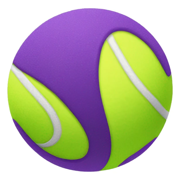 Purple tennis ball sticker