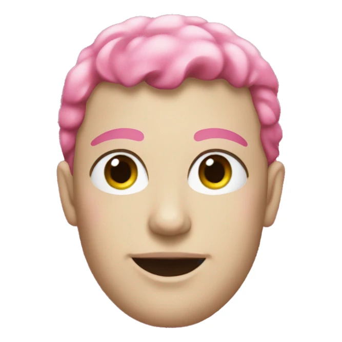 Pink glitter sticker