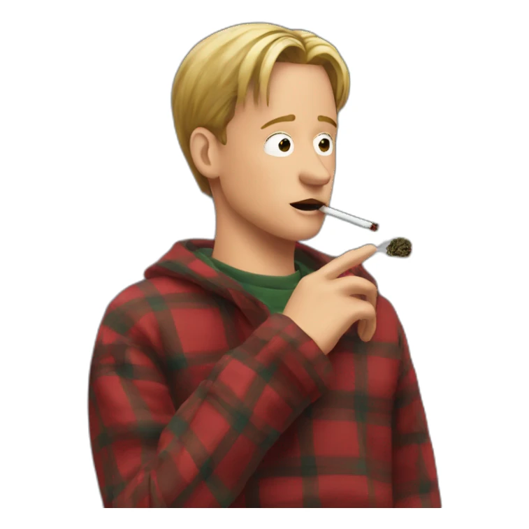 Kevin McCallister smoking herbs sticker