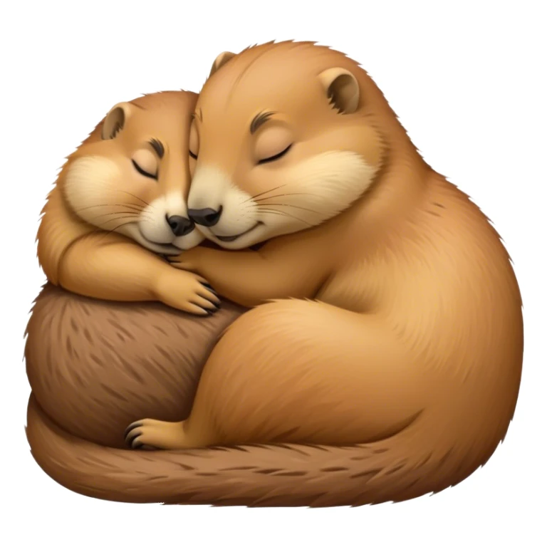 Praire dog sleeping sticker