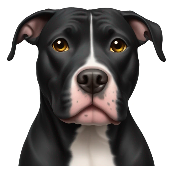 Black pit bull sticker
