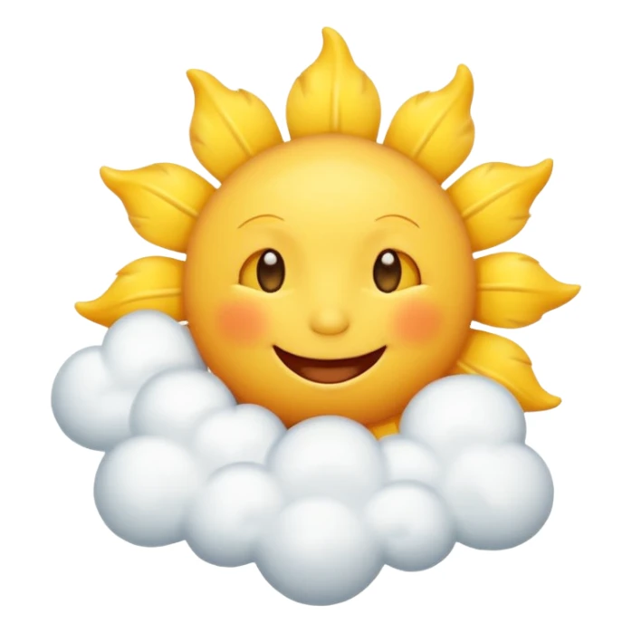 Sunny Cloud, with happy sun sticker