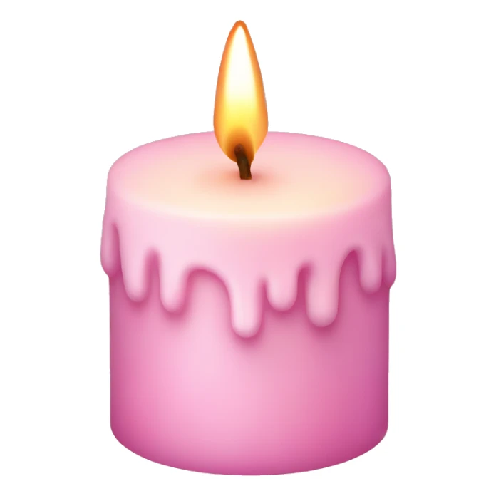 pastel pink christmas candle  sticker