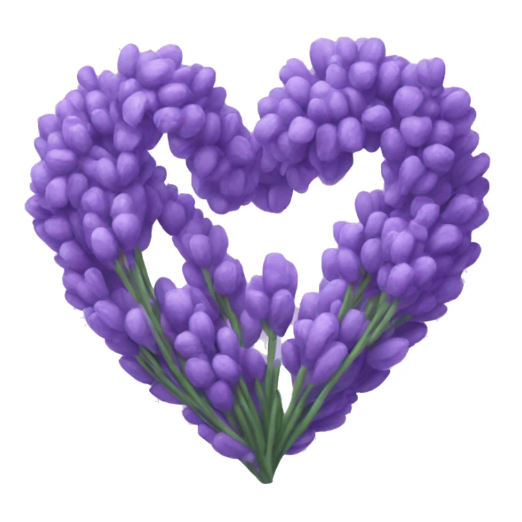 lavander heart emoji  sticker