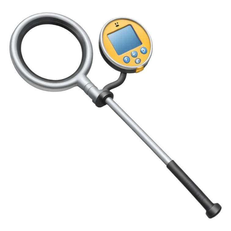 metal detector sticker