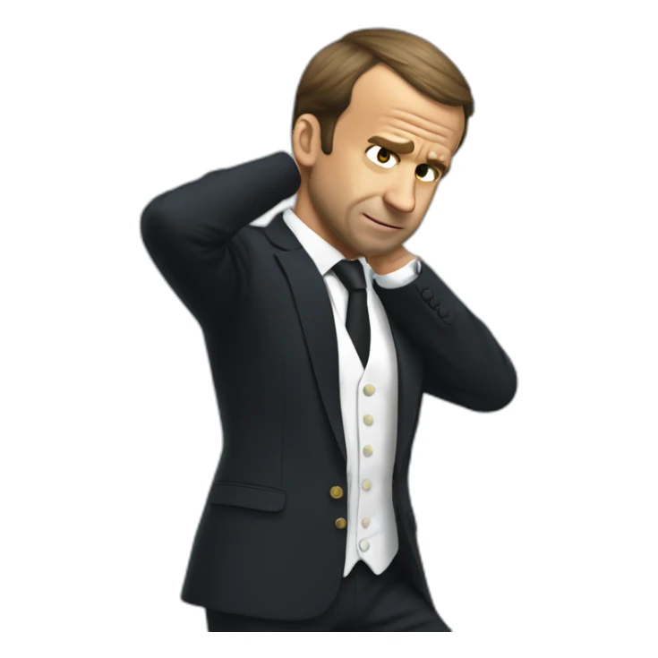 dab macron sticker