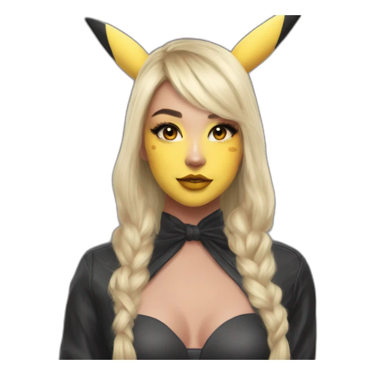 Morgane Makeup en maquillage pikachu sticker