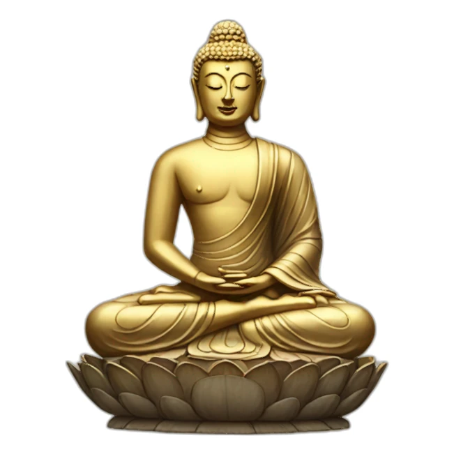 seated buddha sticker