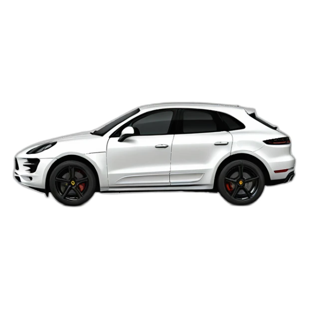Chalk White Porsche Macan S sticker