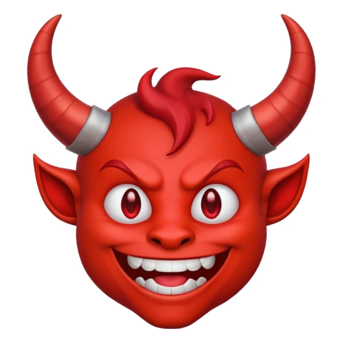 I need a grinning devil emoji sticker