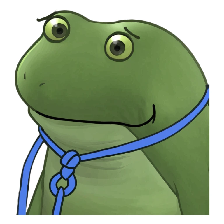 Tied and sad sticker