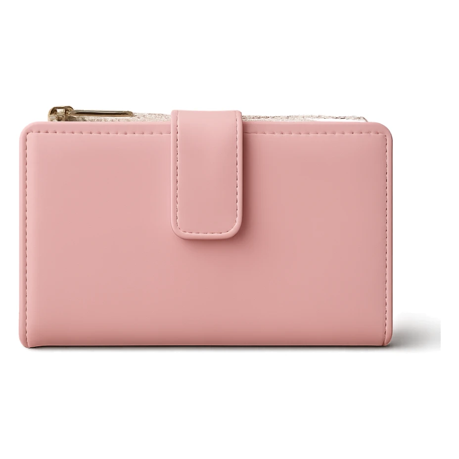 pink wallet, modern, stylish sticker