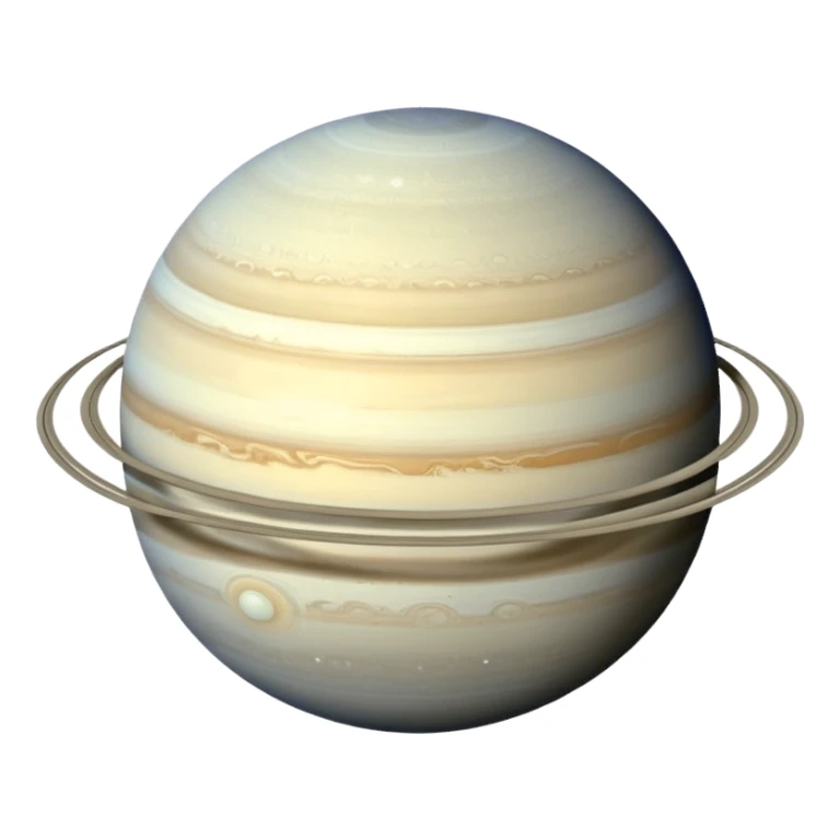 Saturn with 2nd largest moon sticker