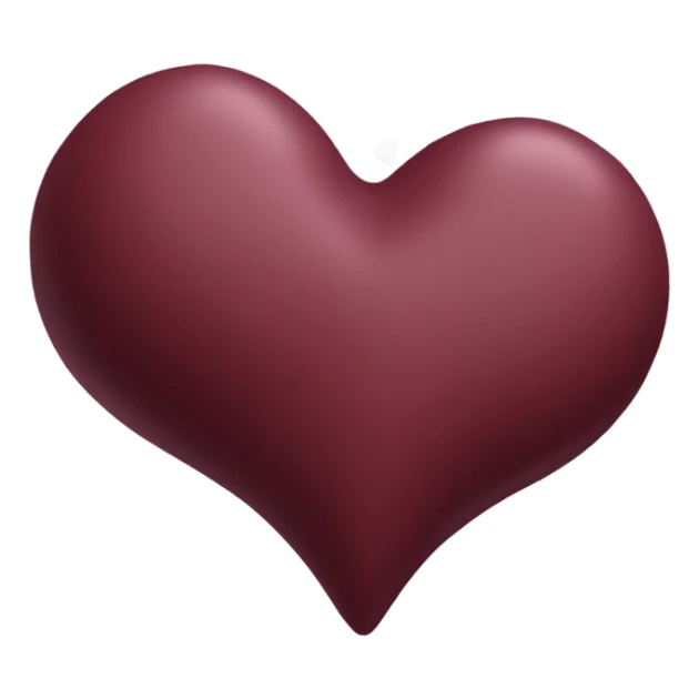 The burgundy heart sticker