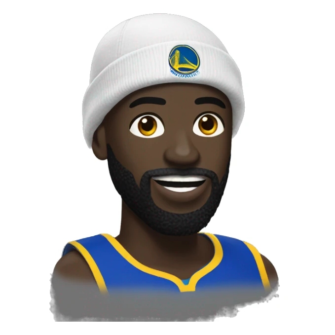 Draymond green with beard in gloves sticker
