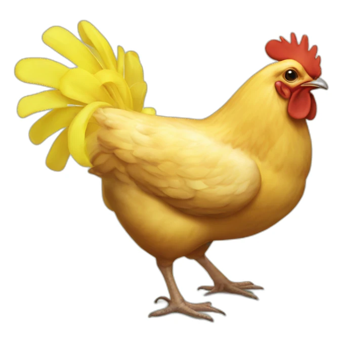 Chicken-Food-lemon sticker