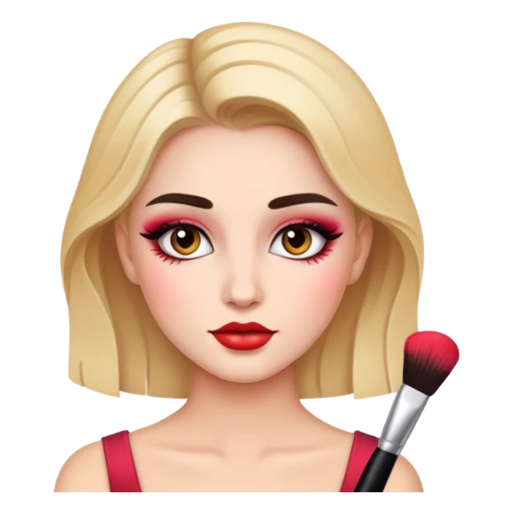 Girl makeup sticker