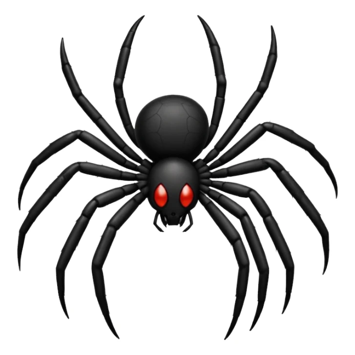 black spider sticker