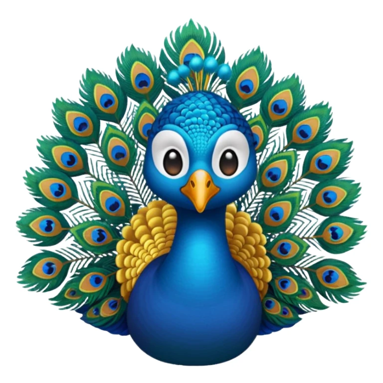  vel emoji with peacock sticker