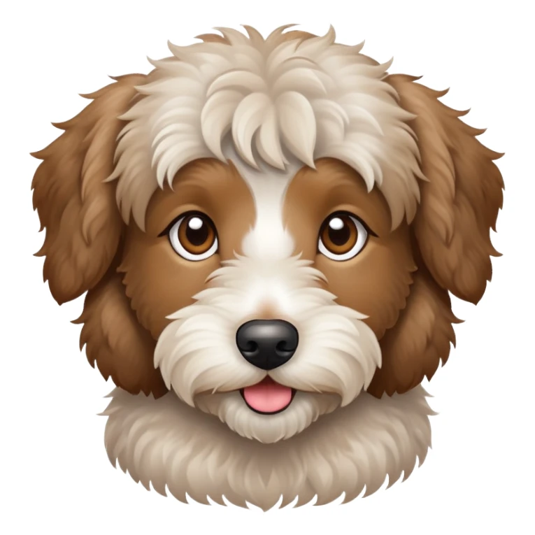 Light Brown aussiedoodle  sticker