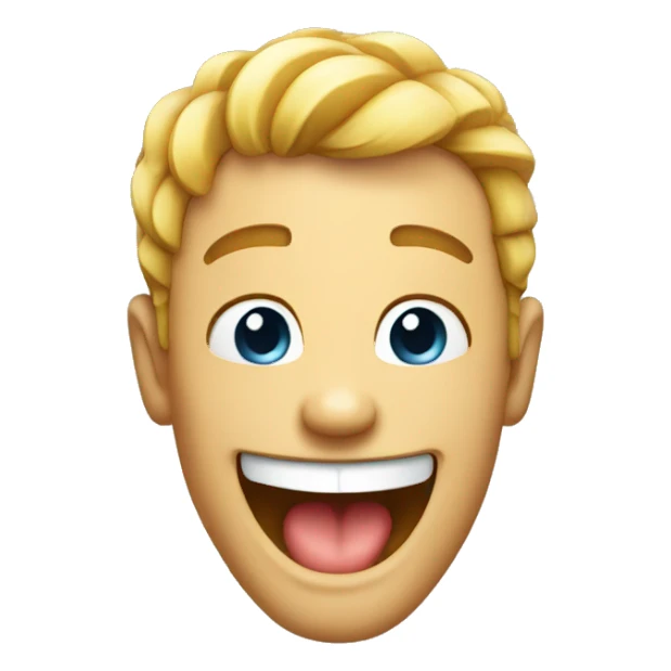 Smile emoji with double Shaka  sticker