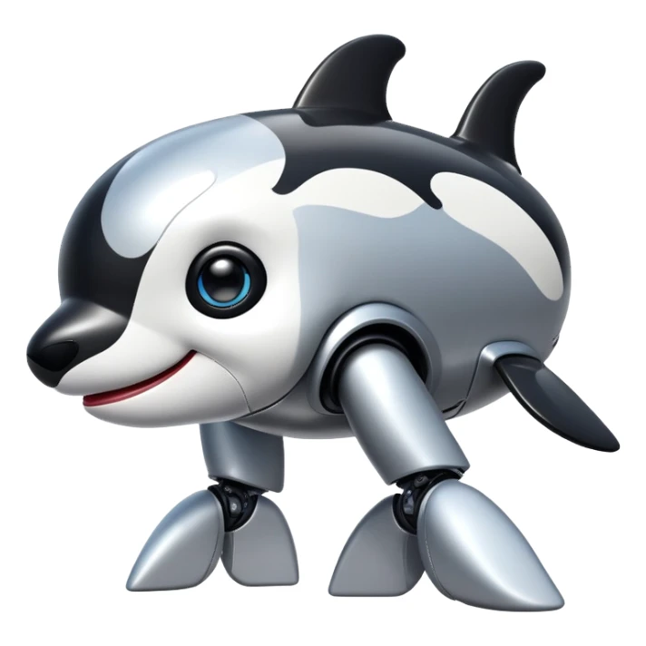 tubby orca robodog sticker