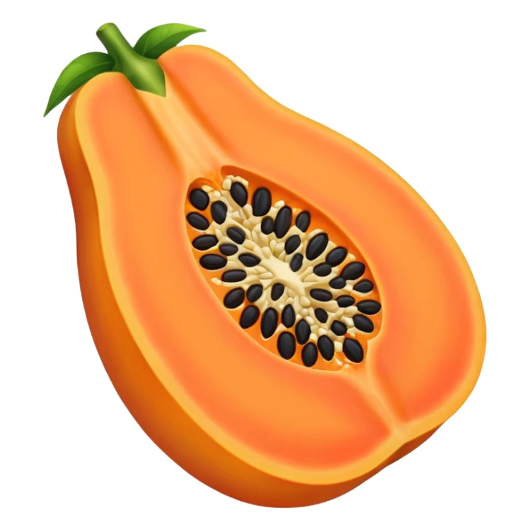 Papaya emoji sticker